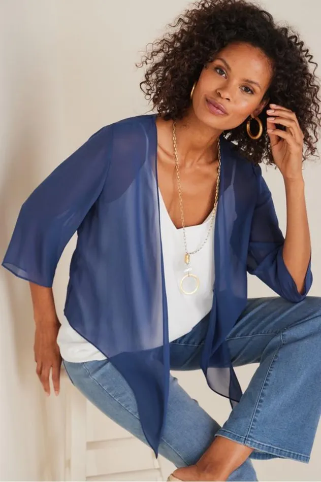 Women Silk Undercover Topper Navy Soft Surroundings Toppers Women Silk Undercover Topper Navy Soft Surroundings Toppers