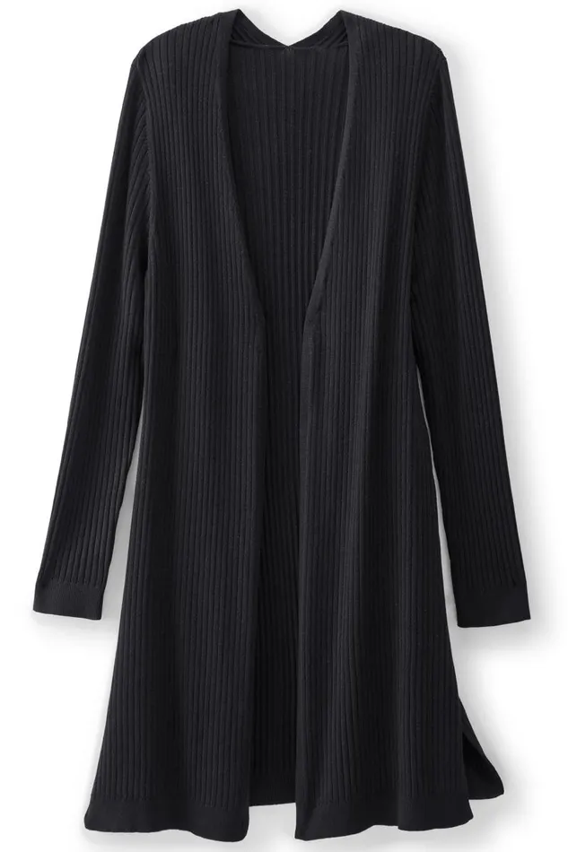 Women Soft Essential Ribbed Long Cardi Jester Red Soft Surroundings Tops Women Soft Essential Ribbed Long Cardi Jester Red Soft Surroundings Tops