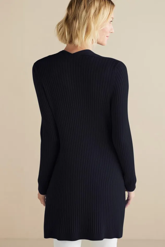 Women Soft Essential Ribbed Long Cardi Jester Red Soft Surroundings Tops Women Soft Essential Ribbed Long Cardi Jester Red Soft Surroundings Tops