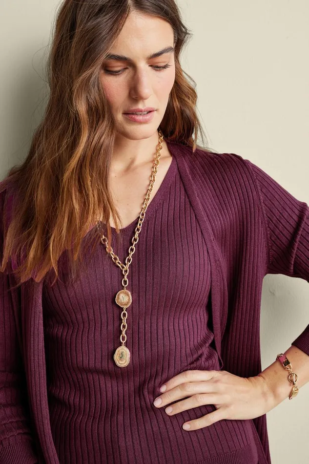 Women Soft Essential Ribbed Long Cardi Jester Red Soft Surroundings Tops Women Soft Essential Ribbed Long Cardi Jester Red Soft Surroundings Tops