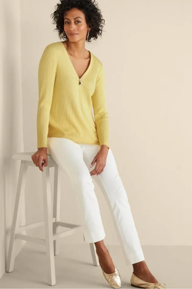 Women Soft Essential Ribbed Valentina Sweater Blue Bonnet Soft Surroundings Tops Women Soft Essential Ribbed Valentina Sweater Blue Bonnet Soft Surroundings Tops