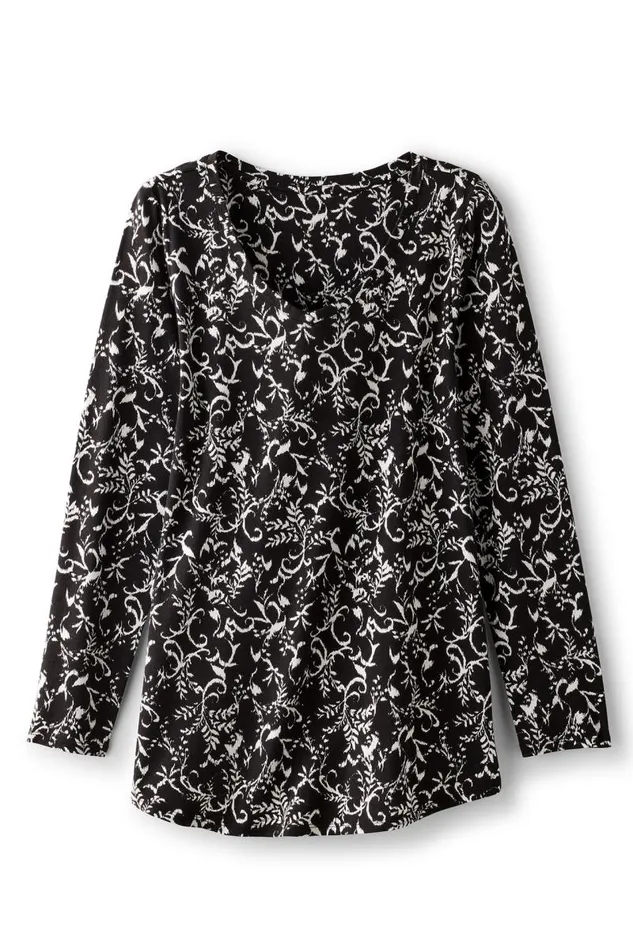 Women Soft Essential Supima Isabel Long Sleeve Tunic Autumnal Patchwork Teal Soft Surroundings Tops Women Soft Essential Supima Isabel Long Sleeve Tunic Autumnal Patchwork Teal Soft Surroundings Tops