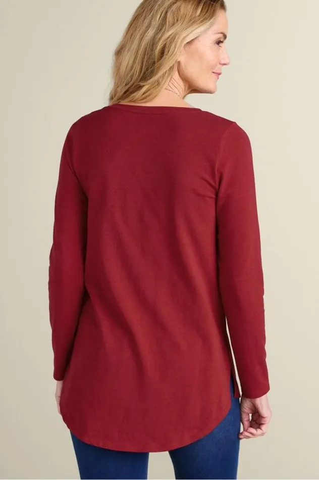 Women Soft Essential Supima Isabel Long Sleeve Tunic Autumnal Patchwork Teal Soft Surroundings Tops Women Soft Essential Supima Isabel Long Sleeve Tunic Autumnal Patchwork Teal Soft Surroundings Tops