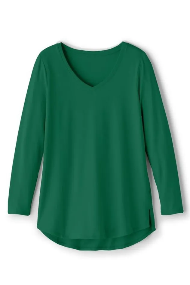 Women Soft Essential Supima Isabel Long Sleeve Tunic Autumnal Patchwork Teal Soft Surroundings Tops Women Soft Essential Supima Isabel Long Sleeve Tunic Autumnal Patchwork Teal Soft Surroundings Tops