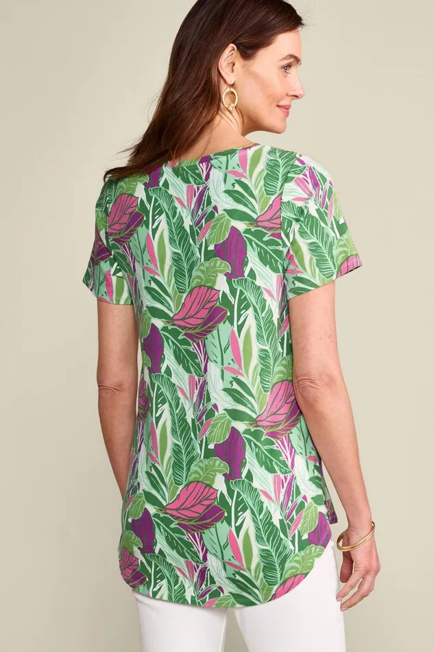 Women Soft Essential Supima Isabel Short Sleeve Tunic Rumba Red Soft Surroundings Tops Women Soft Essential Supima Isabel Short Sleeve Tunic Rumba Red Soft Surroundings Tops