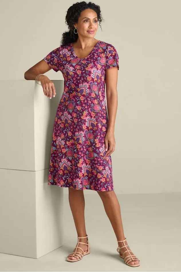 Women Soft Essential Supima TShirt Dress Gaia Garden Soft Surroundings Dresses Women Soft Essential Supima TShirt Dress Gaia Garden Soft Surroundings Dresses