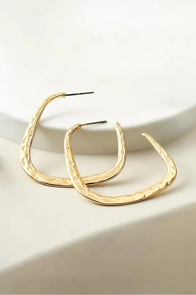 Women Soreli Hammered Hoop Earrings Gold Soft Surroundings Jewelry Women Soreli Hammered Hoop Earrings Gold Soft Surroundings Jewelry