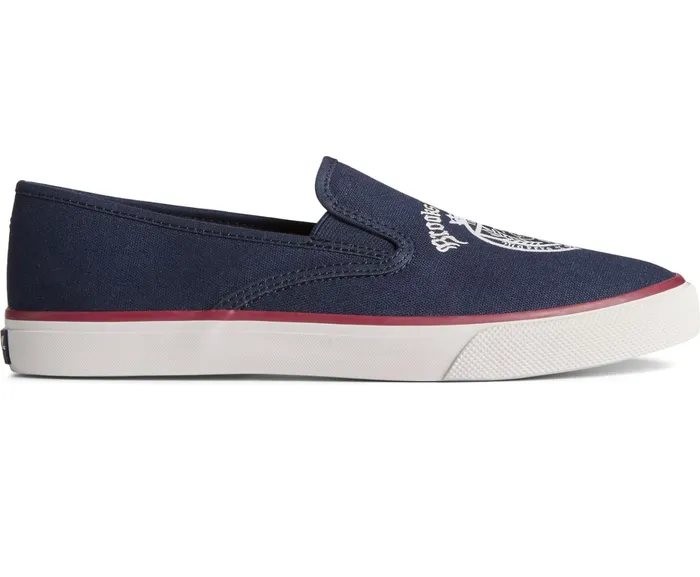 Women Sperry X Brooks Brothers Slip On Sneaker Navy Sperry Sneakers