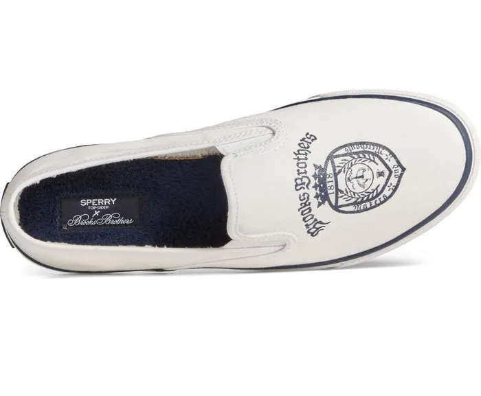 Women Sperry X Brooks Brothers Slip On Sneaker White Sperry Sneakers Women Sperry X Brooks Brothers Slip On Sneaker White Sperry Sneakers