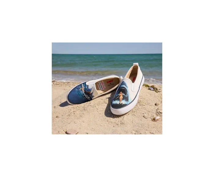 Women Sperry X JAWS Crest Twin Gore Poster Slip On Sneaker White Sperry Sneakers Women Sperry X JAWS Crest Twin Gore Poster Slip On Sneaker White Sperry Sneakers