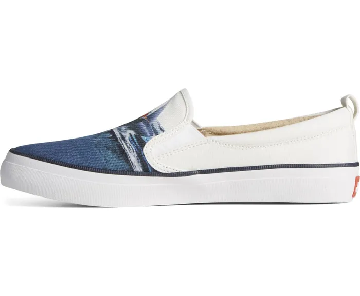 Women Sperry X JAWS Crest Twin Gore Poster Slip On Sneaker White Sperry Sneakers Women Sperry X JAWS Crest Twin Gore Poster Slip On Sneaker White Sperry Sneakers