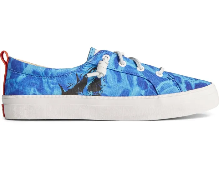 Women Sperry X JAWS Crest Vibe Shark Sneaker Blue Sperry Sneakers