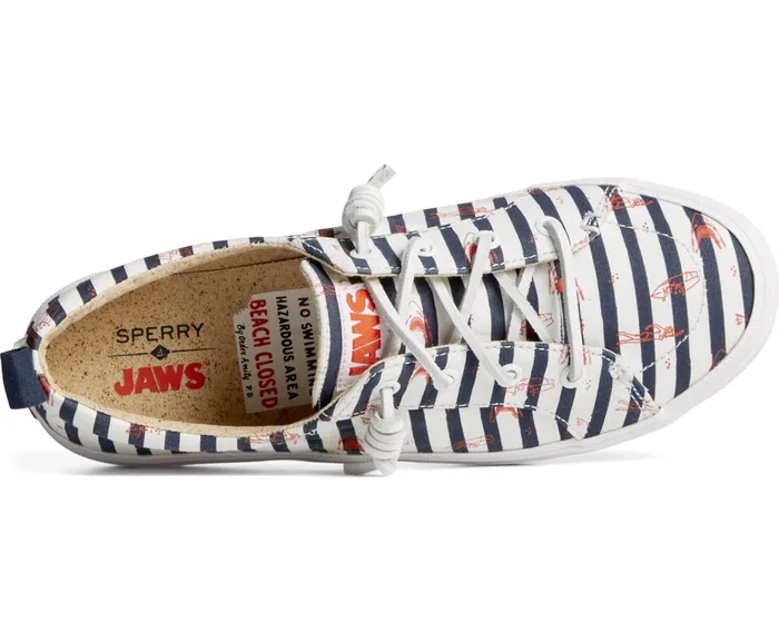 Women Sperry X JAWS Crest Vibe Stripe Sneaker Blue Sperry Sneakers Women Sperry X JAWS Crest Vibe Stripe Sneaker Blue Sperry Sneakers