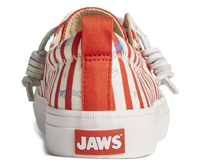 Women Sperry X JAWS Crest Vibe Stripe Sneaker Red Sperry Sneakers Women Sperry X JAWS Crest Vibe Stripe Sneaker Red Sperry Sneakers