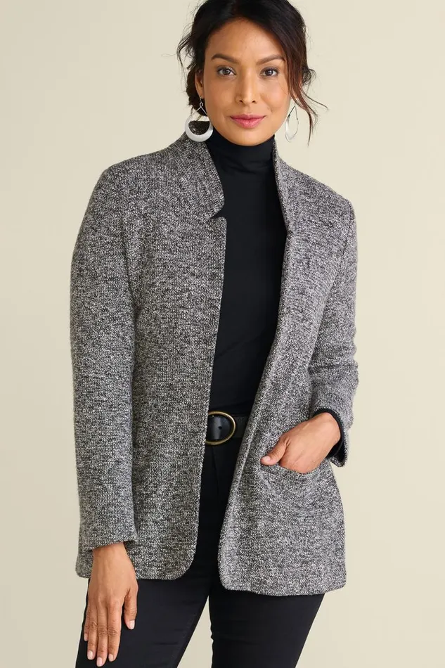 Women St James Jacket Charcoal Soft Surroundings Jackets and Coats