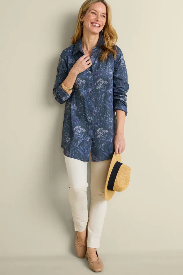 Women Stretch Faux Suede Boyfriend Tunic Shirt Aviary Climbing Garden Soft Surroundings Tops Women Stretch Faux Suede Boyfriend Tunic Shirt Aviary Climbing Garden Soft Surroundings Tops