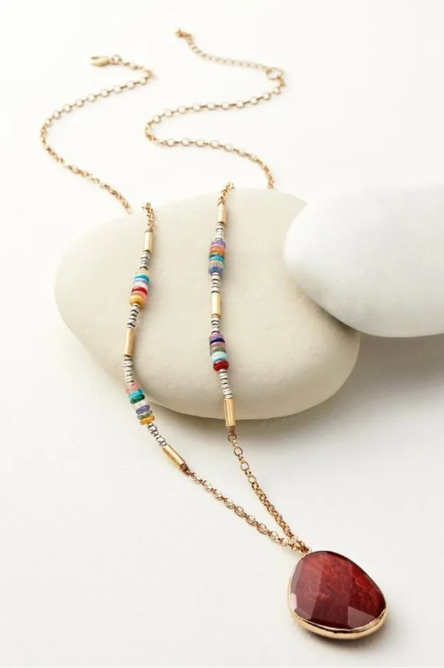 Women Suri Pendant Necklace Gold Multi Soft Surroundings Jewelry