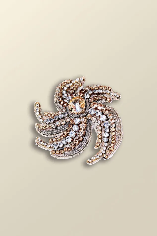 Women Swirl Around Burst Brooch Gold Soft Surroundings Jewelry