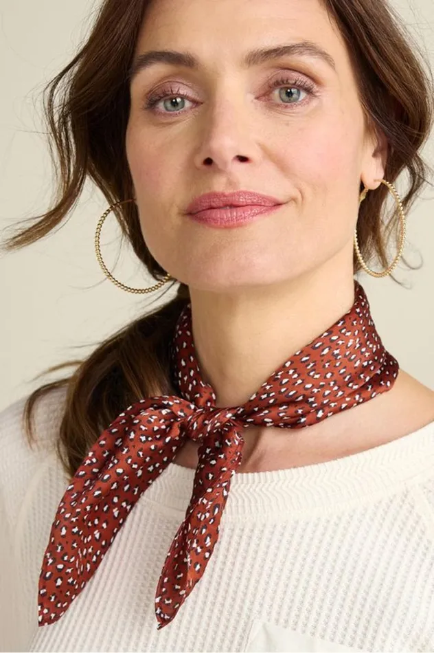 Women Sylvia Silk Square Scarf Rust Multi Soft Surroundings Scarves and Wraps Women Sylvia Silk Square Scarf Rust Multi Soft Surroundings Scarves and Wraps