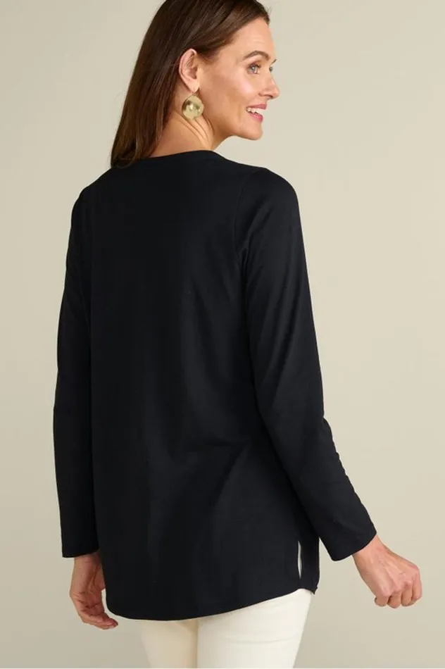 Women Talulla Embroidered Tunic Black Beauty Soft Surroundings Tops Women Talulla Embroidered Tunic Black Beauty Soft Surroundings Tops