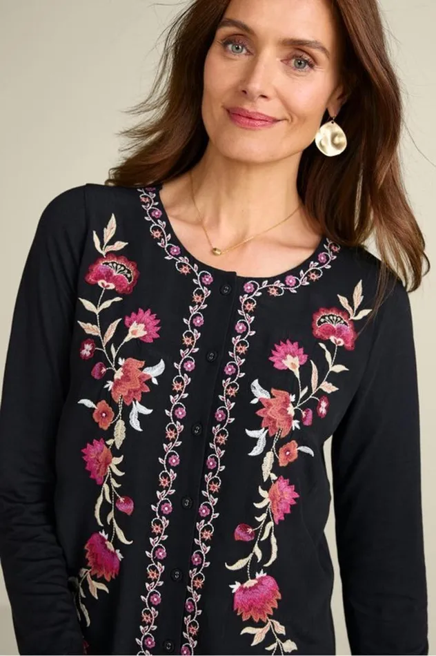 Women Talulla Embroidered Tunic Black Beauty Soft Surroundings Tops Women Talulla Embroidered Tunic Black Beauty Soft Surroundings Tops
