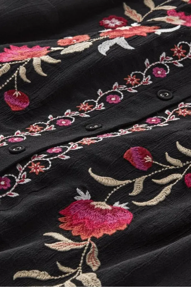 Women Talulla Embroidered Tunic Black Beauty Soft Surroundings Tops Women Talulla Embroidered Tunic Black Beauty Soft Surroundings Tops