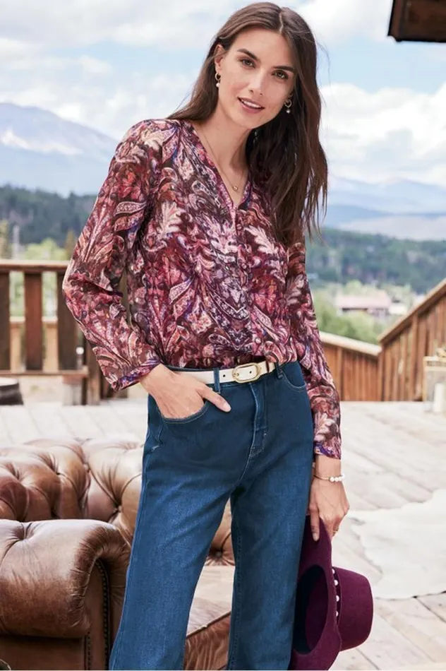 Women Tasha Top Multi Tapestry Soft Surroundings Tops Women Tasha Top Multi Tapestry Soft Surroundings Tops