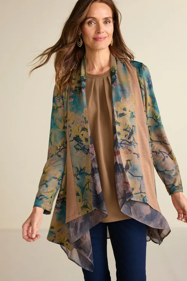 Women Tea Gardens Topper Brownteal Soft Surroundings Toppers