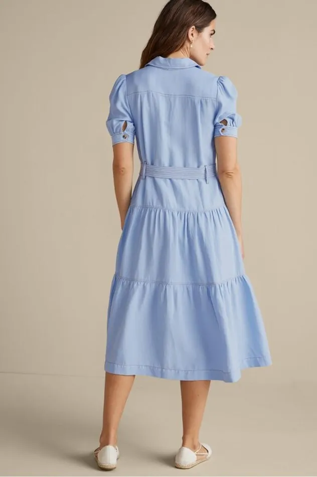 Women Tenley Midi Dress Light Denim Soft Surroundings Dresses Women Tenley Midi Dress Light Denim Soft Surroundings Dresses