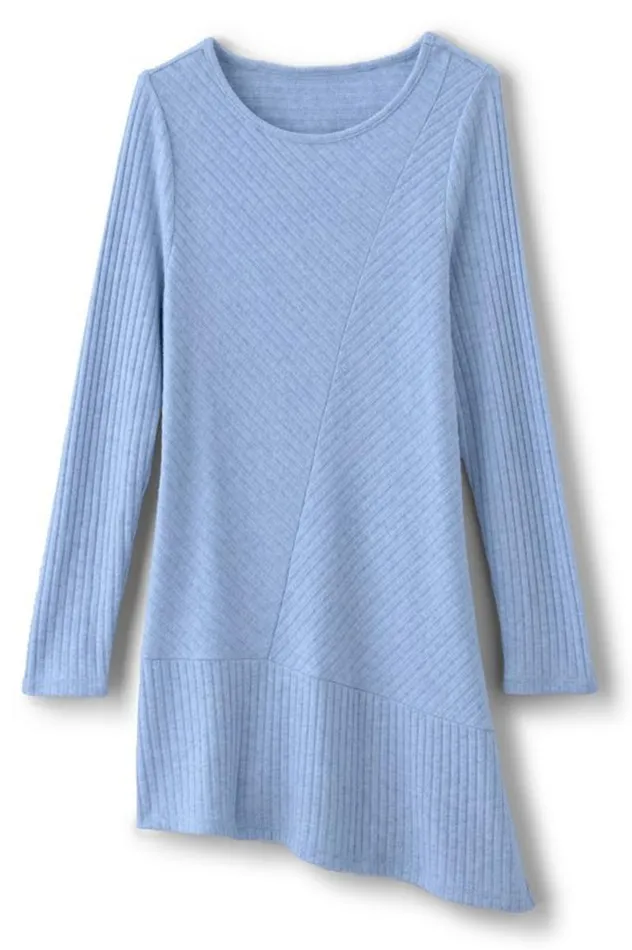 Women Textured Asymmetrical Tunic Persian Jewel Soft Surroundings Tops Women Textured Asymmetrical Tunic Persian Jewel Soft Surroundings Tops