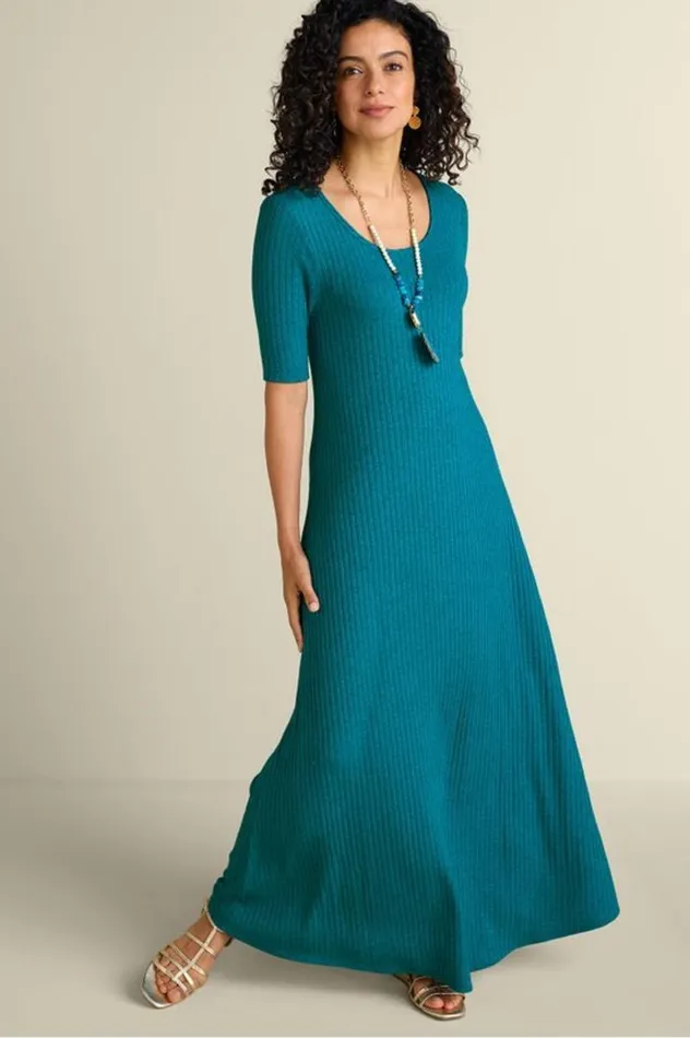 Women Textured Short Sleeve Santiago Dress Rose Soft Surroundings Dresses