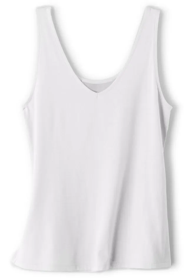 Women The Convertible Tank White Soft Surroundings Tops Women The Convertible Tank White Soft Surroundings Tops