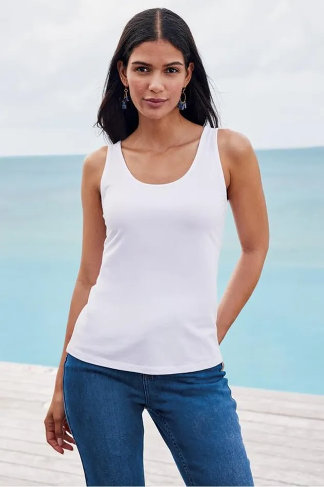 Women The Convertible Tank White Soft Surroundings Tops Women The Convertible Tank White Soft Surroundings Tops