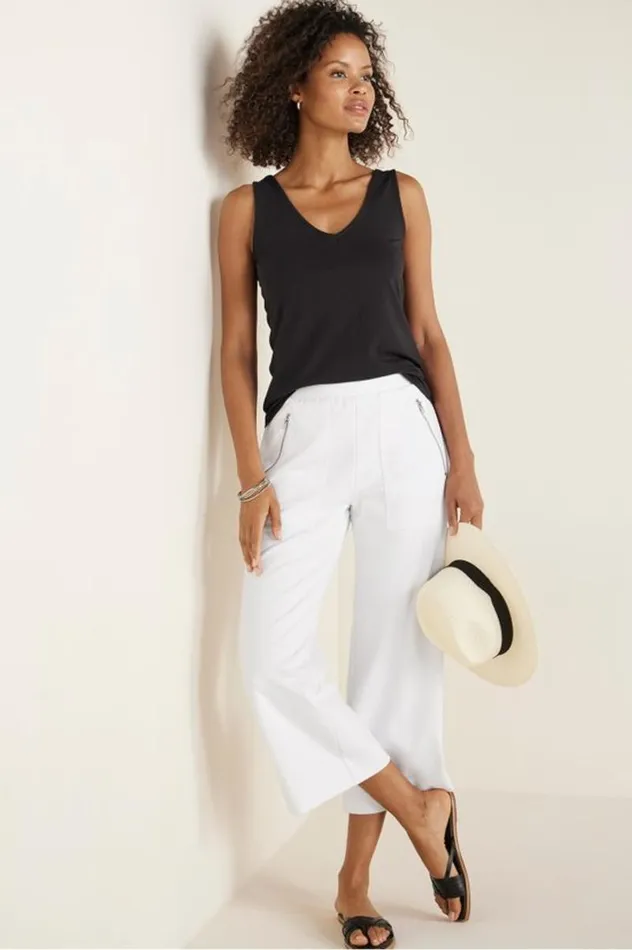 Women The Convertible Tank White Soft Surroundings Tops Women The Convertible Tank White Soft Surroundings Tops