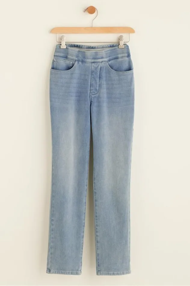 Women The Ultimate Denim PullOn Crop White Soft Surroundings Jeans Women The Ultimate Denim PullOn Crop White Soft Surroundings Jeans