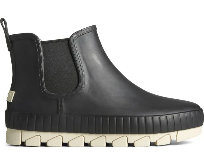 Women Torrent Chelsea Matte Waterproof Rain Boot Black Sperry Boots