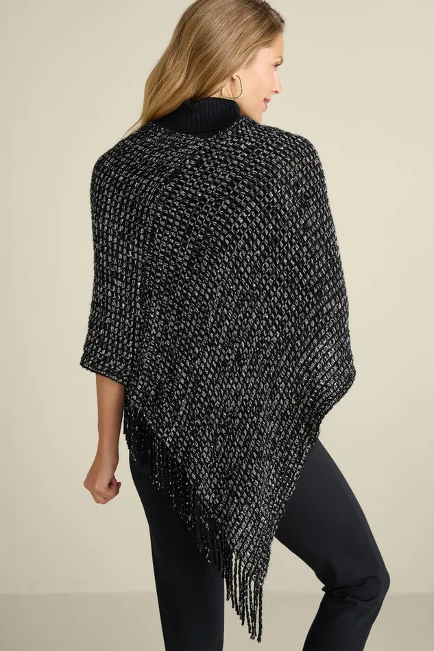 Women Touch Of Sparkle Poncho Oatmeal Soft Surroundings Toppers Women Touch Of Sparkle Poncho Oatmeal Soft Surroundings Toppers