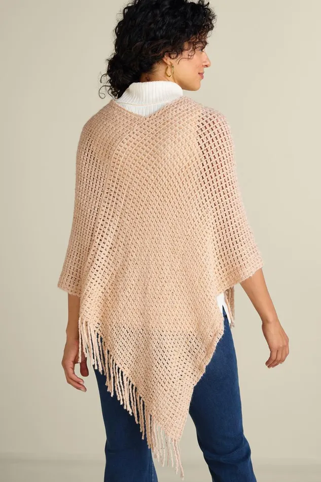 Women Touch Of Sparkle Poncho Oatmeal Soft Surroundings Toppers Women Touch Of Sparkle Poncho Oatmeal Soft Surroundings Toppers