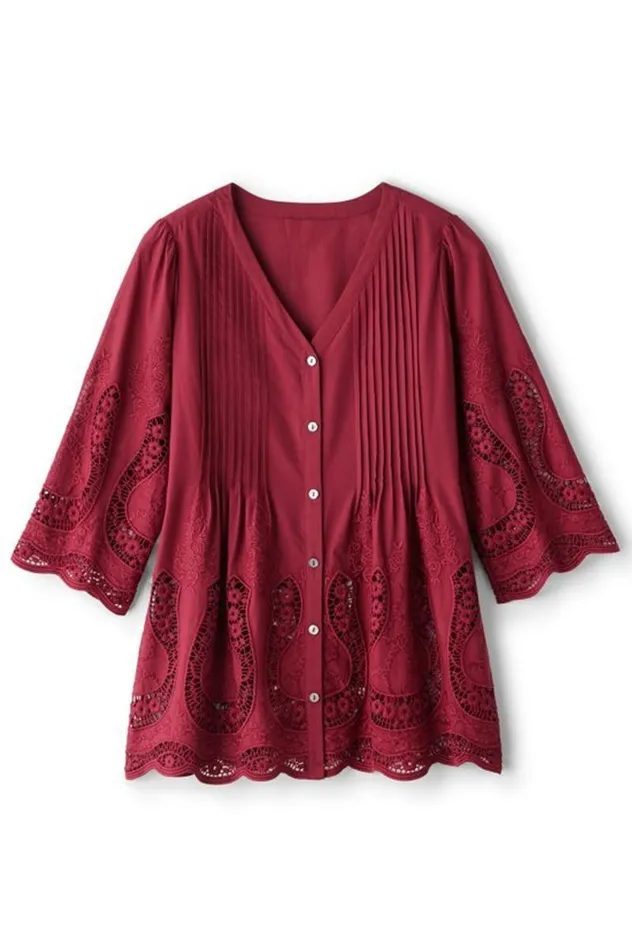 Women Trella Eyelet Top White Soft Surroundings Tops Women Trella Eyelet Top White Soft Surroundings Tops