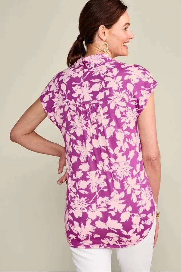 Women Twilight Luau Printed Tunic Brazilian Palm Small Soft Surroundings Tops Women Twilight Luau Printed Tunic Brazilian Palm Small Soft Surroundings Tops