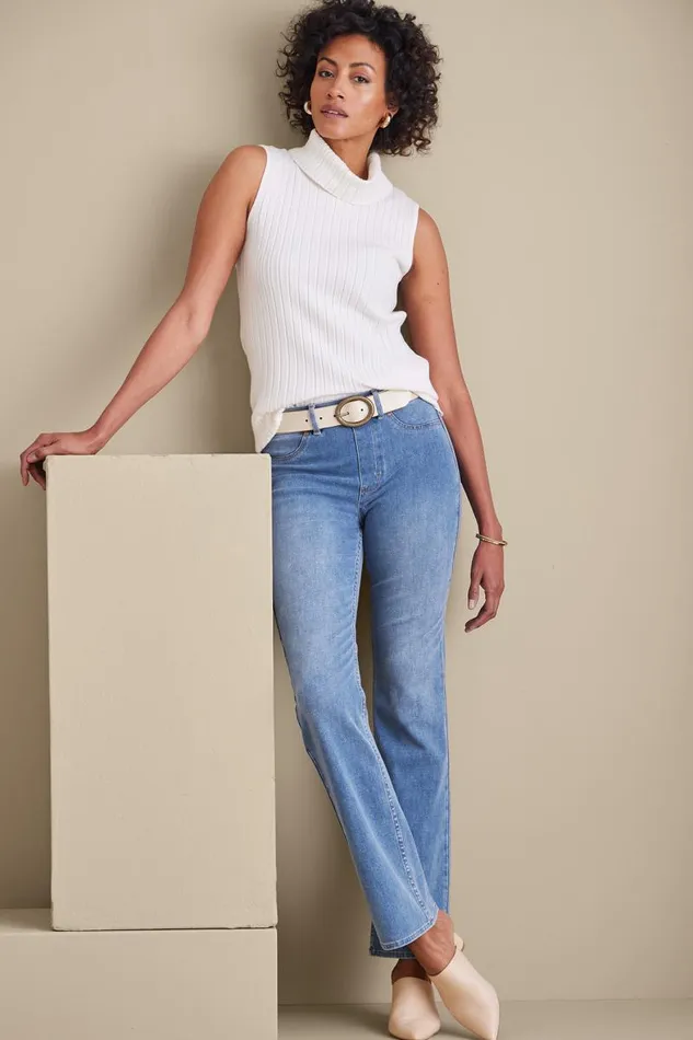 Women Ultimate Denim PullOn Bootcut Jeans Black Soft Surroundings Jeans Women Ultimate Denim PullOn Bootcut Jeans Black Soft Surroundings Jeans