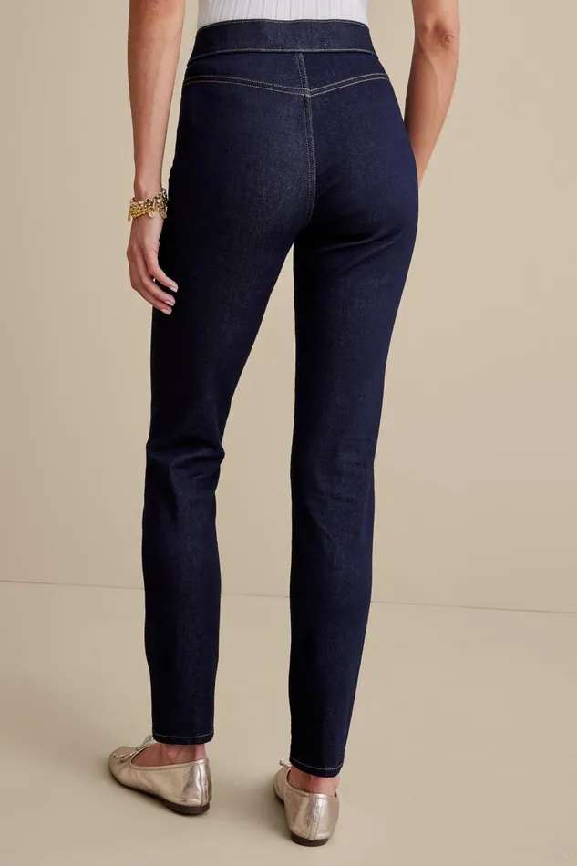 Women Ultimate Denim PullOn Slim Leg Jeans Red Ochre Soft Surroundings Jeans Women Ultimate Denim PullOn Slim Leg Jeans Red Ochre Soft Surroundings Jeans