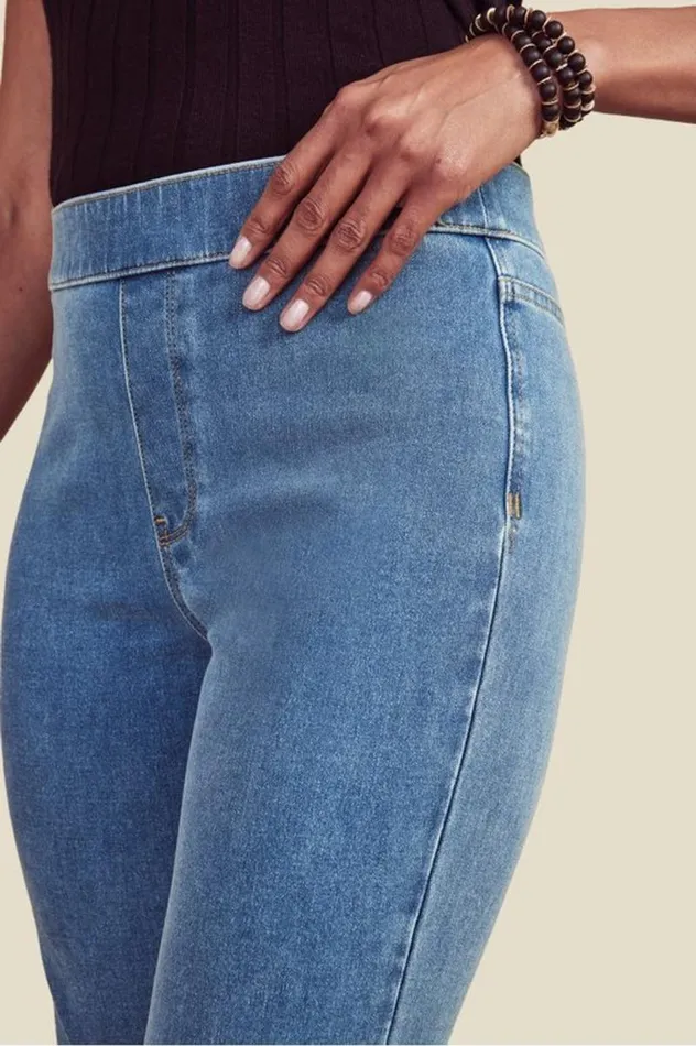 Women Ultimate Denim PullOn Slim Leg Jeans Red Ochre Soft Surroundings Jeans Women Ultimate Denim PullOn Slim Leg Jeans Red Ochre Soft Surroundings Jeans