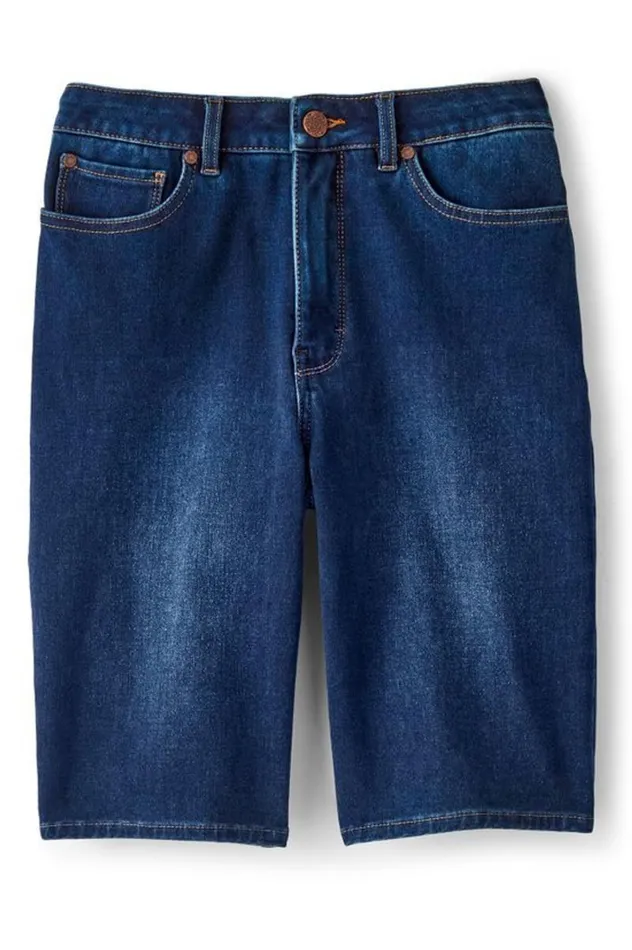 Women Ultimate Denim Slim Leg Shorts Tidal Blue Wash Soft Surroundings Jeans Women Ultimate Denim Slim Leg Shorts Tidal Blue Wash Soft Surroundings Jeans