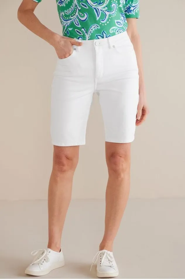 Women Ultimate Denim Slim Leg Shorts Tidal Blue Wash Soft Surroundings Jeans Women Ultimate Denim Slim Leg Shorts Tidal Blue Wash Soft Surroundings Jeans
