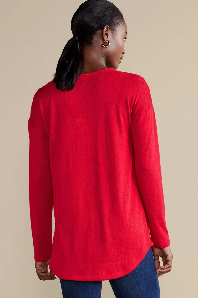 Women Valentina Zip Sweater Sangria Red Soft Surroundings Tops Women Valentina Zip Sweater Sangria Red Soft Surroundings Tops