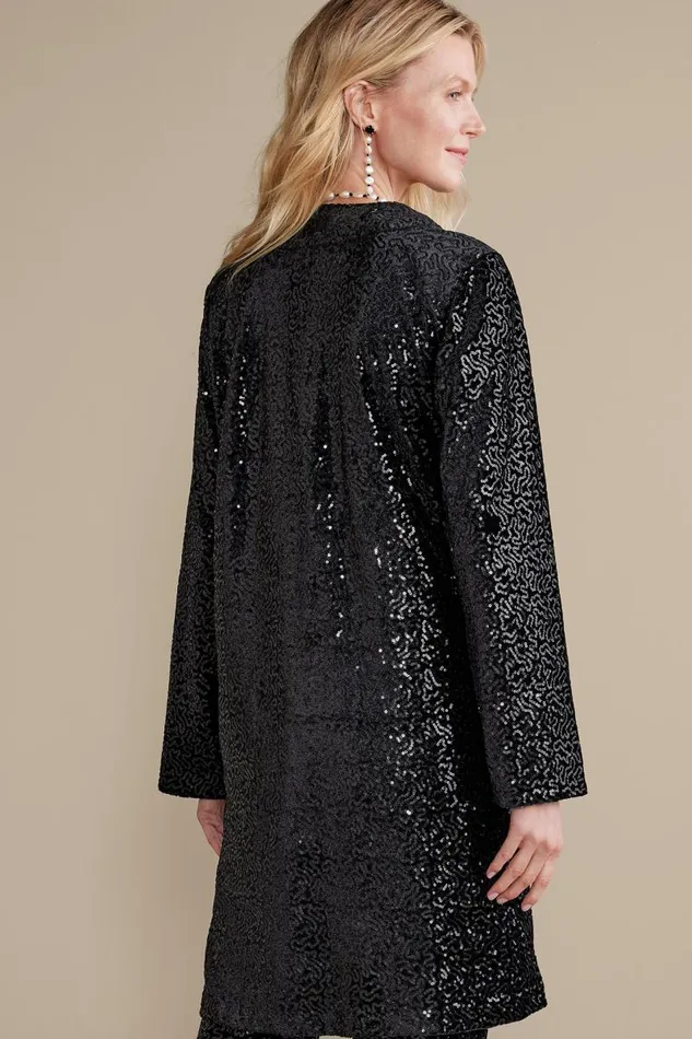 Women Valetta Sequin Topper Black Sequins Soft Surroundings Toppers Women Valetta Sequin Topper Black Sequins Soft Surroundings Toppers