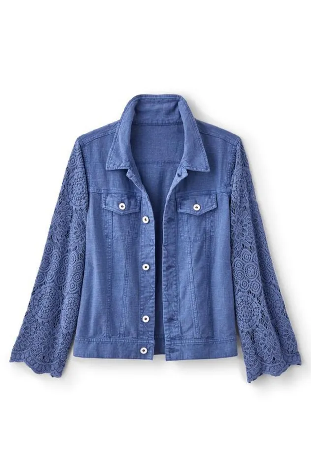 Women Varese Linen Blend Jacket Colony Blue Soft Surroundings Jackets and Coats Women Varese Linen Blend Jacket Colony Blue Soft Surroundings Jackets and Coats
