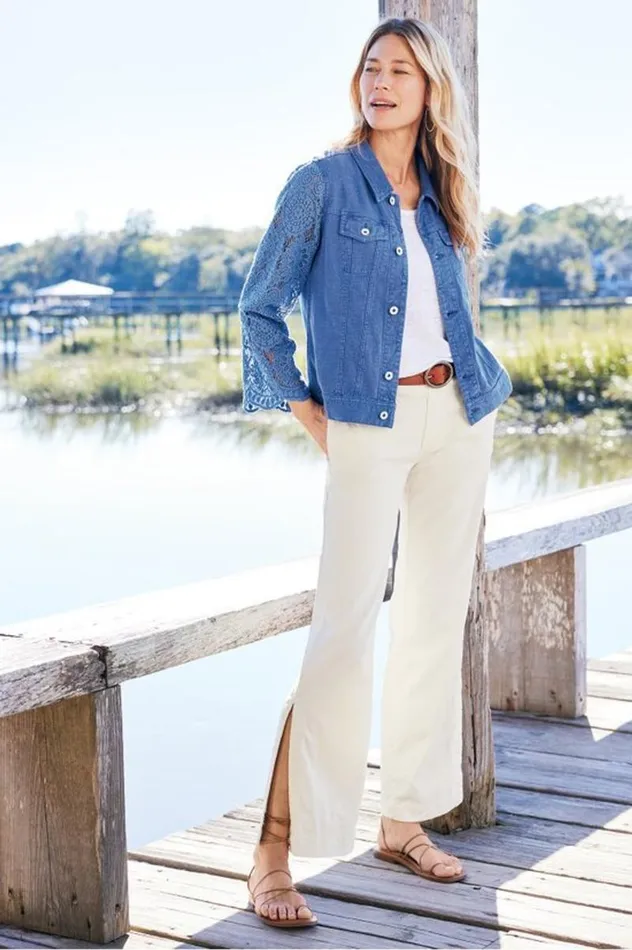 Women Varese Linen Blend Jacket Colony Blue Soft Surroundings Jackets and Coats Women Varese Linen Blend Jacket Colony Blue Soft Surroundings Jackets and Coats