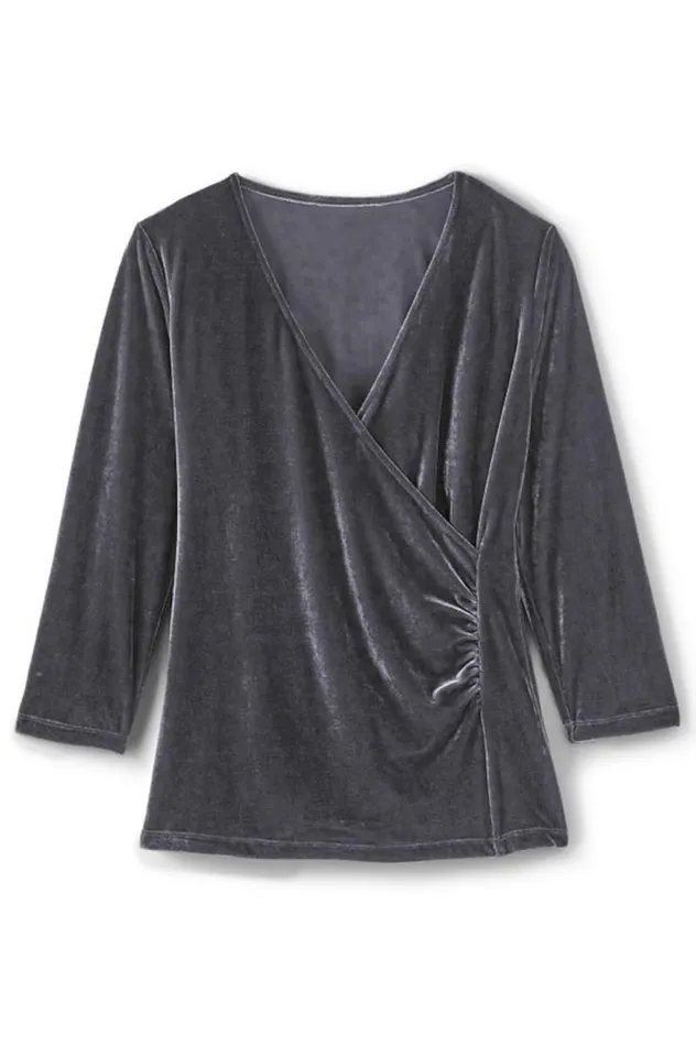 Women Velvet Alyssa Knit Top Sunset Purple Soft Surroundings Tops Women Velvet Alyssa Knit Top Sunset Purple Soft Surroundings Tops